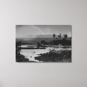 Impressão Em Tela Hilo, Havaí - vista da fotografia da cidade