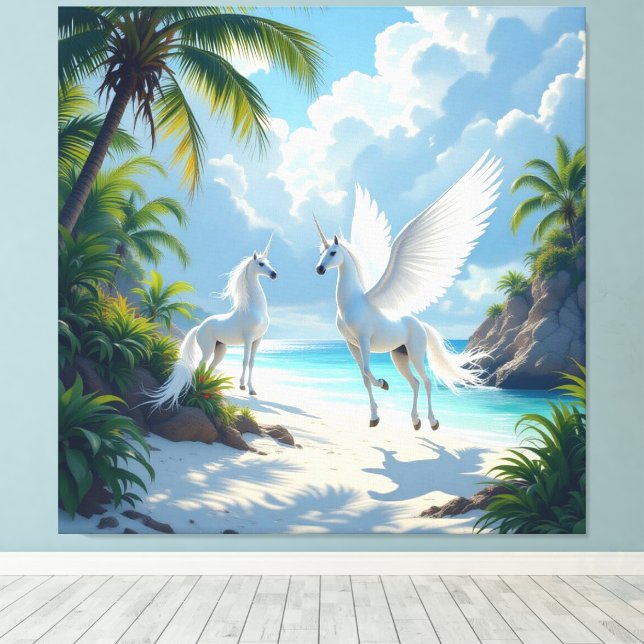 Impressão Em Tela „Hinter der Eismauer – Das verborgene Reich“ (Insitu(piso de madeira))