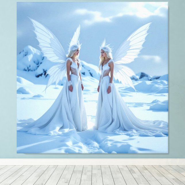 Impressão Em Tela „Hinter der Eismauer – Das verborgene Reich“ (Insitu(piso de madeira))