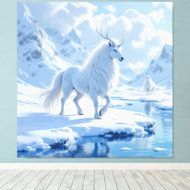 Impressão Em Tela „Hinter der Eismauer – Das verborgene Reich“ (Insitu(piso de madeira))