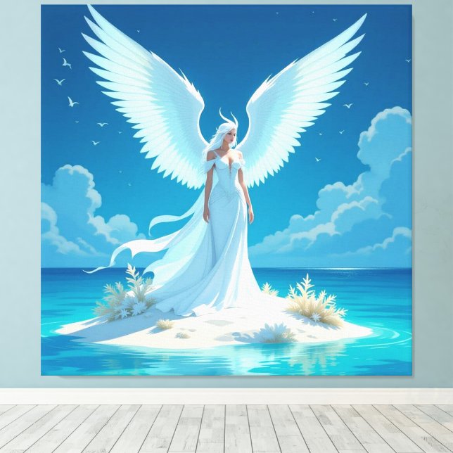 Impressão Em Tela „Hinter der Eismauer – Das verborgene Reich“ (Insitu(piso de madeira))