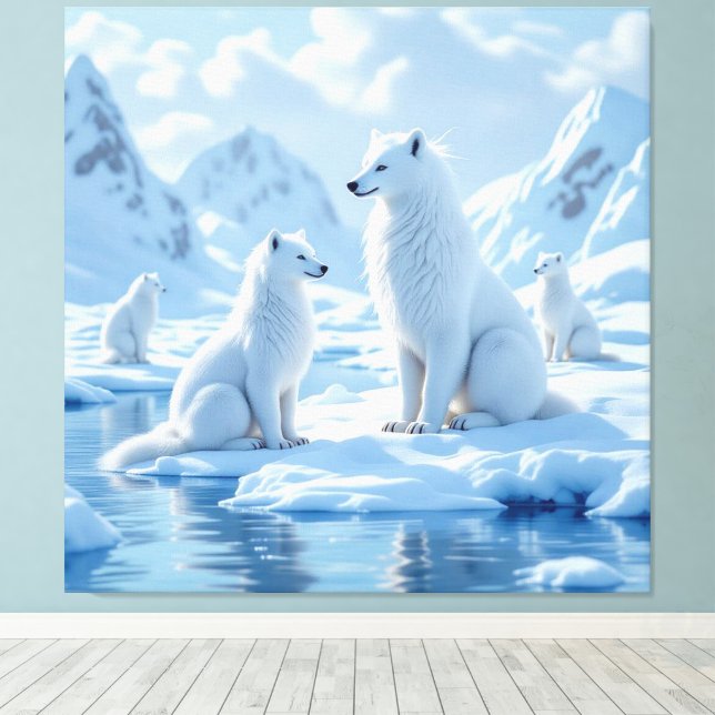 Impressão Em Tela „Hinter der Eismauer – Das verborgene Reich“ (Insitu(piso de madeira))