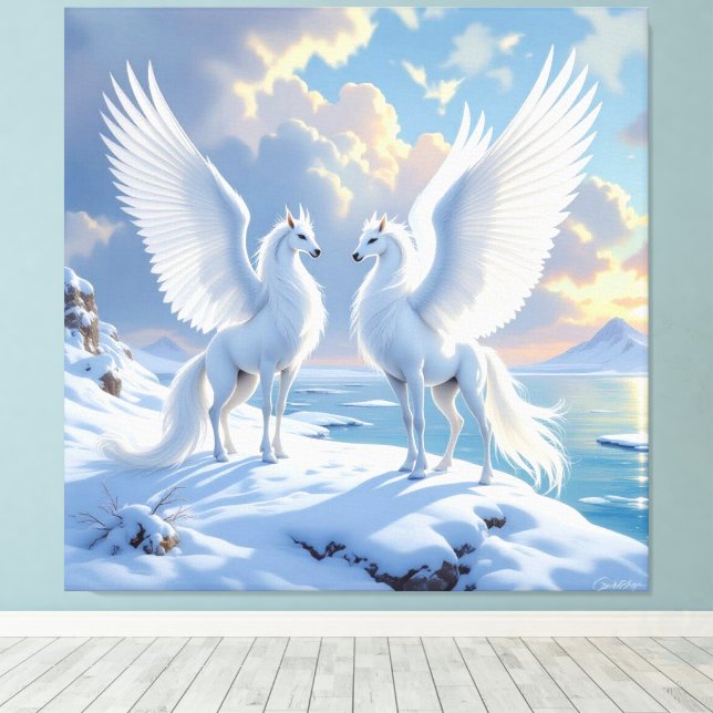 Impressão Em Tela „Hinter der Eismauer – Das verborgene Reich“ (Insitu(piso de madeira))