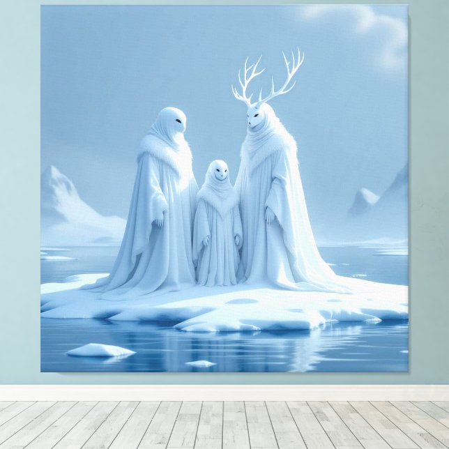 Impressão Em Tela „Hinter der Eismauer – Das verborgene Reich“ (Insitu(piso de madeira))