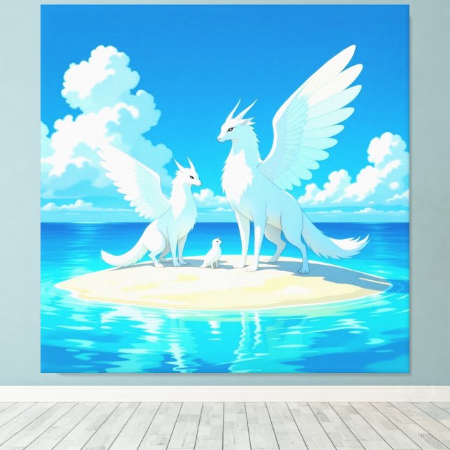 Impressão Em Tela „Hinter der Eismauer – Das verborgene Reich“ (Insitu(piso de madeira))