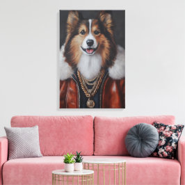 Impressão Em Tela Hip Hop Shetland Sheepdog | Sheltie