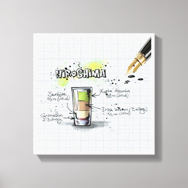 Impressão Em Tela Hiroshima (Frente)