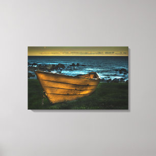 Impressão Em Tela História Amarelo Do Ponto Branco