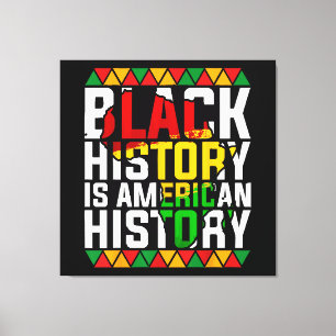 Impressão Em Tela História Negra É História Patriótica Americana