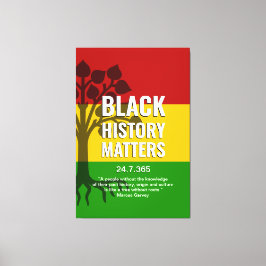 Impressão Em Tela História Negra Importa MARCUS GARVEY