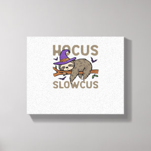 Impressão Em Tela Hocus Slowcus Dia de as Bruxas engraçado Sloth Cla