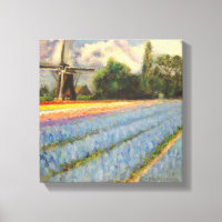 Holland Flowers Painting Triptych 2 de 3