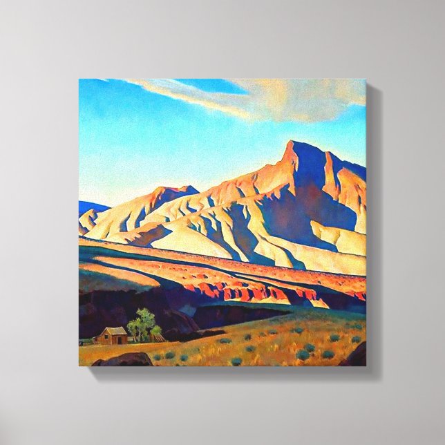 Impressão Em Tela "Home of the Desert Rat", por Maynard Dixon (Frente)