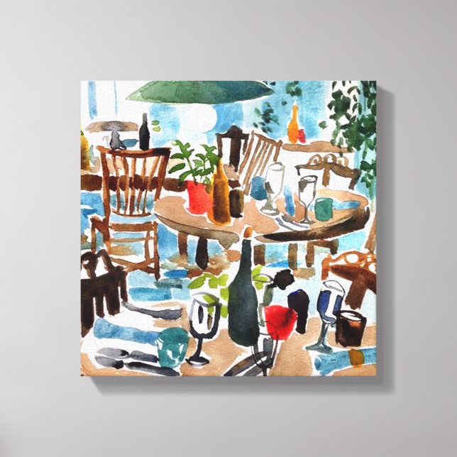 Impressão Em Tela Home Page da Aquarela (Frente)