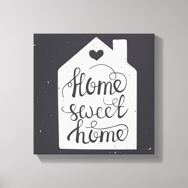 Impressão Em Tela Home Sweet Home (Frente)