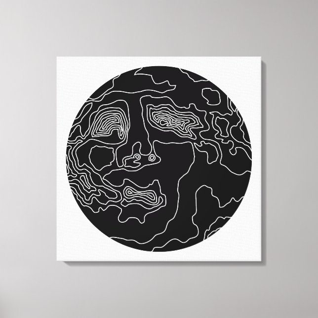 Impressão Em Tela homem na lua (Frente)