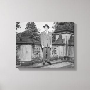 Impressão Em Tela Homem no chapéu