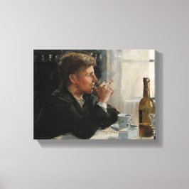 Impressão Em Tela Homem sentado perdido na Mesa