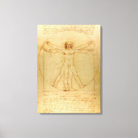 Homem Vitruviano por Leonardo Da Vinci