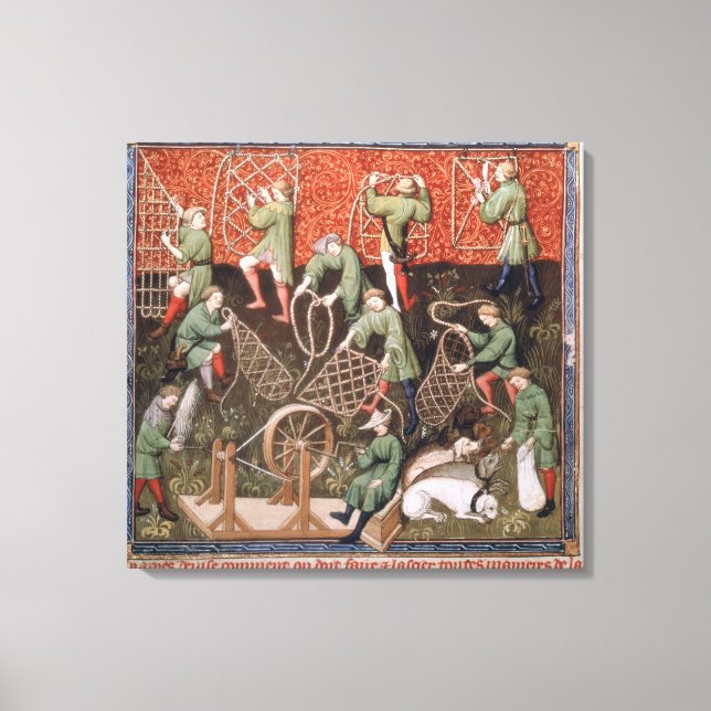 Impressão Em Tela Homens com redes (Frente)