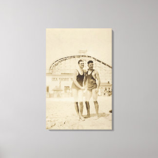 Impressão Em Tela Homens na praia