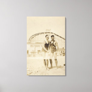 Impressão Em Tela Homens que estão na praia