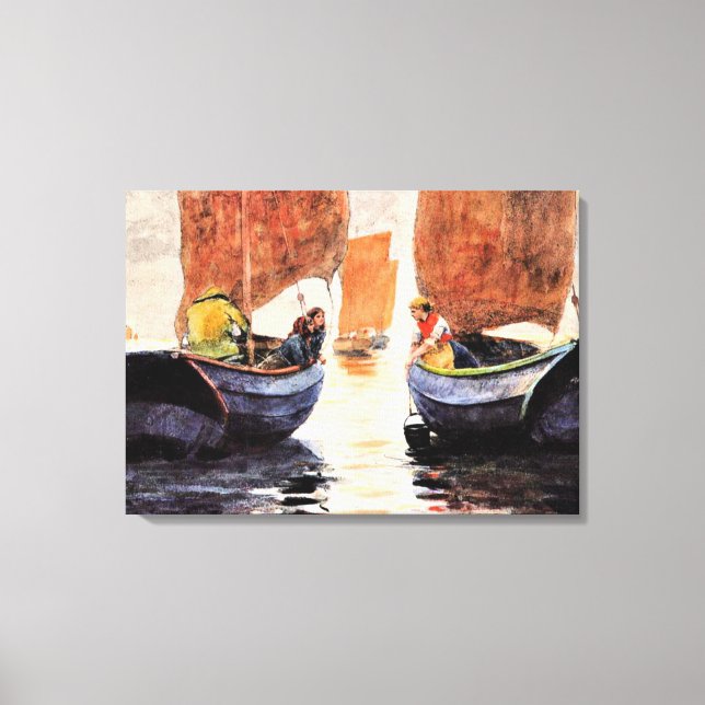 Impressão Em Tela Homer - Após o brilho, pintura a aquarela de arte  (Frente)