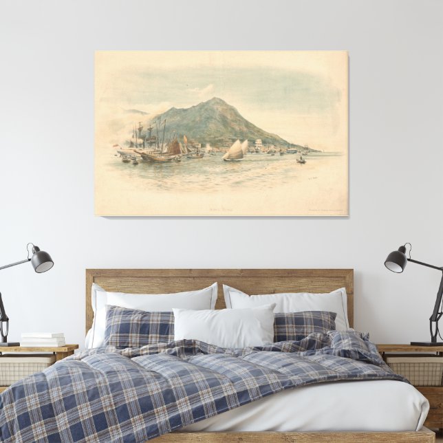 Impressão Em Tela Hong Kong (Insitu(Quarto))