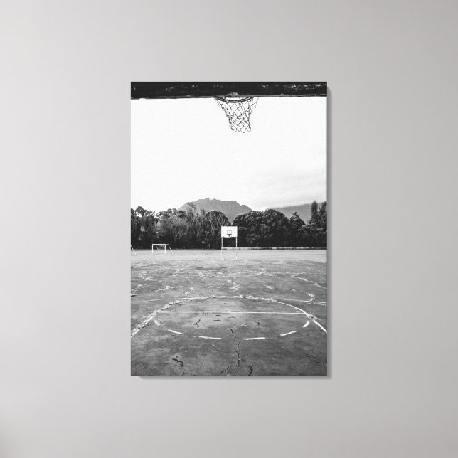 Impressão Em Tela Hoop de basquetebol (Frente)
