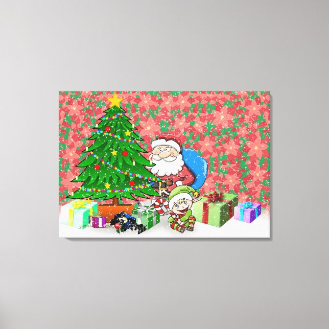 Impressão Em Tela Hora de Natal (Frente)