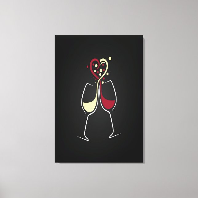 Impressão Em Tela Hora do Vinho (Frente)