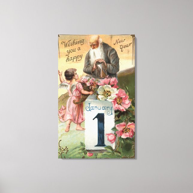 Impressão Em Tela Horário do Anjo e Pai nº 2 (Frente)