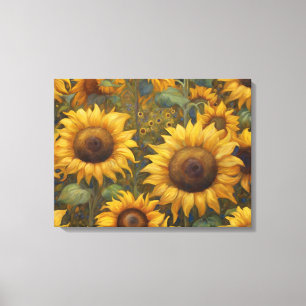 Impressão Em Tela Horários e flores, verão, pintura a óleo