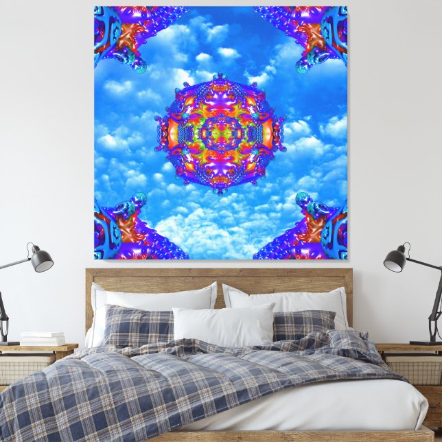 Impressão Em Tela Horizonte Céu (Insitu(Quarto))