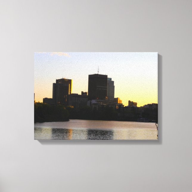 Impressão Em Tela Horizonte de Winnipeg (Frente)