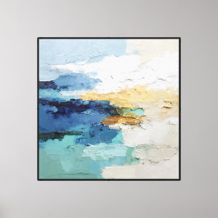 Impressão Em Tela Horizonte Ensolarado – Arte de Parede Abstrata de