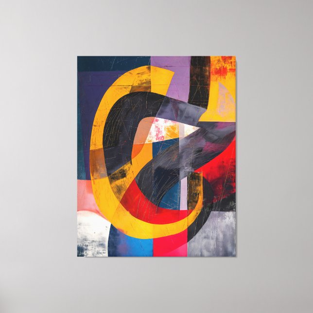 Impressão Em Tela Horizonte Entrelaçado (Frente)