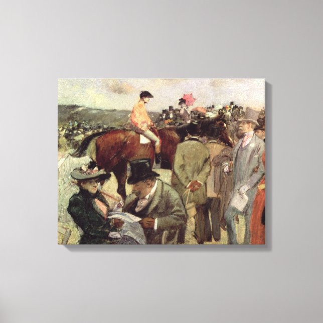 Impressão Em Tela Horse-Race, c.1890 (Frente)