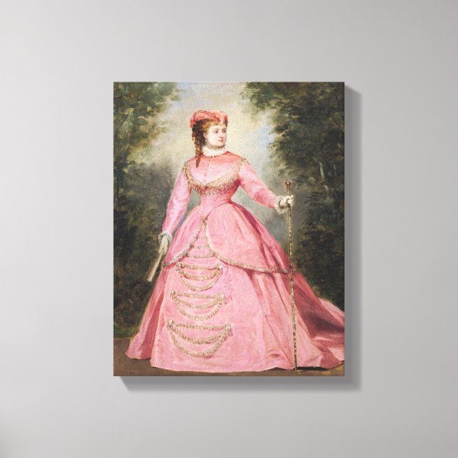 Impressão Em Tela Hortense Schneider 1868 (Frente)