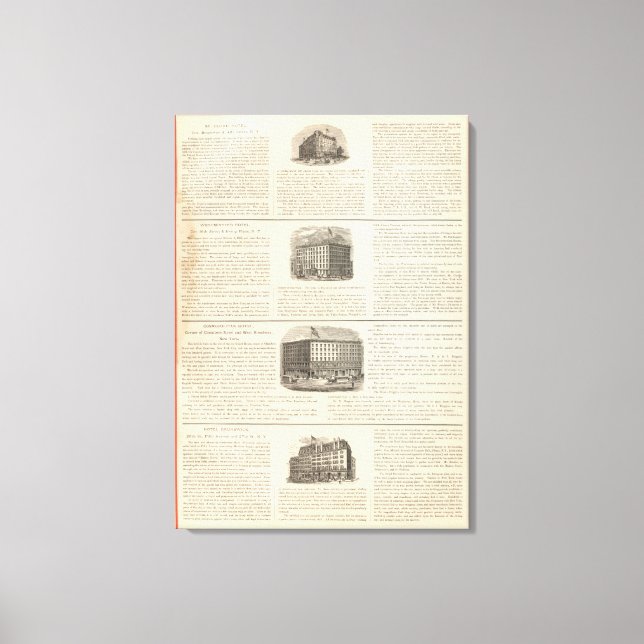 Impressão Em Tela Hotel Cloud de ruas, Westminster Hotel (Frente)