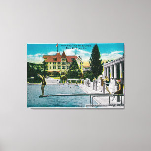 Impressão Em Tela Hotel Del Monte que nada o tanque e o solário