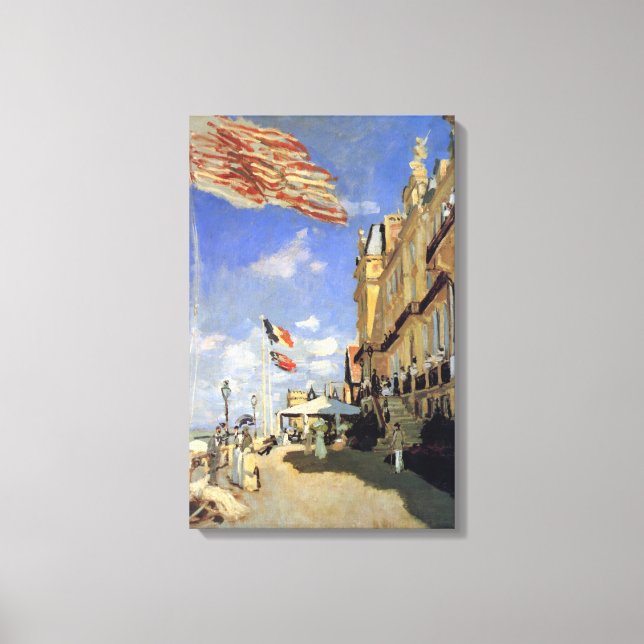 Impressão Em Tela Hotel des Roches Noires, Trouville por Claude Mone (Frente)