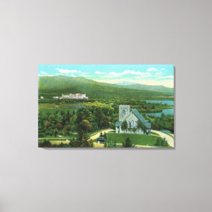 Impressão Em Tela Hotel do Mt Washington, opinião da capela de