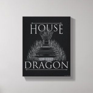 Impressão Em Tela HOUSE OF THE DRAGON   Iron Throne Graphic