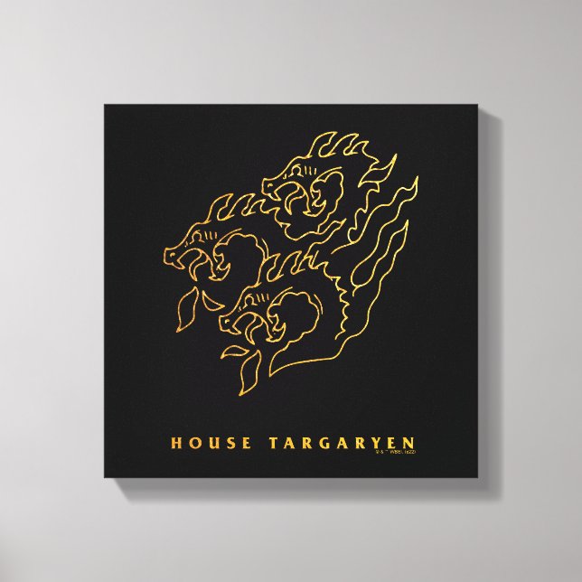 Impressão Em Tela House Targaryen Icon (Frente)