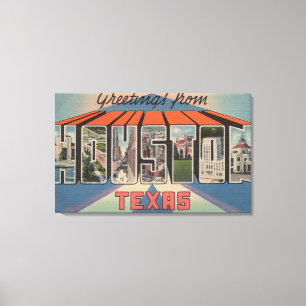 Impressão Em Tela Houston, Texas - grandes cenas 3 da letra