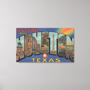 Impressão Em Tela Houston, Texas - grandes cenas da letra