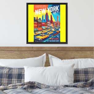 Impressão Em Tela Hoverlay AR Poster Vibes da NYC dos anos 60