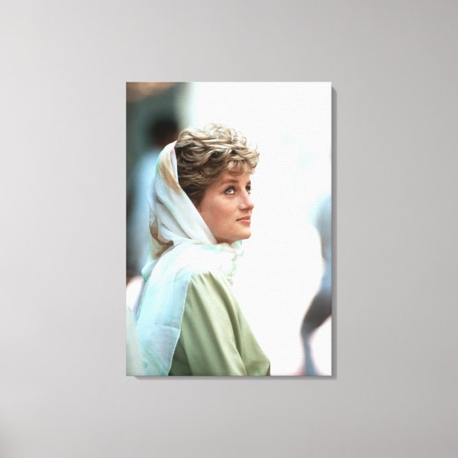 Impressão Em Tela HRH Princesa Diana Egito 1992 (Frente)