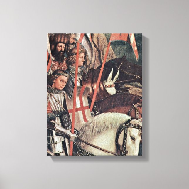 Impressão Em Tela Hubert van Eyck - O Detalhe da Noite Justa (Frente)